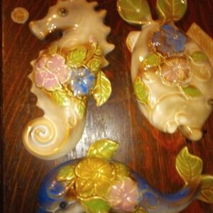 Porcelain seahorses